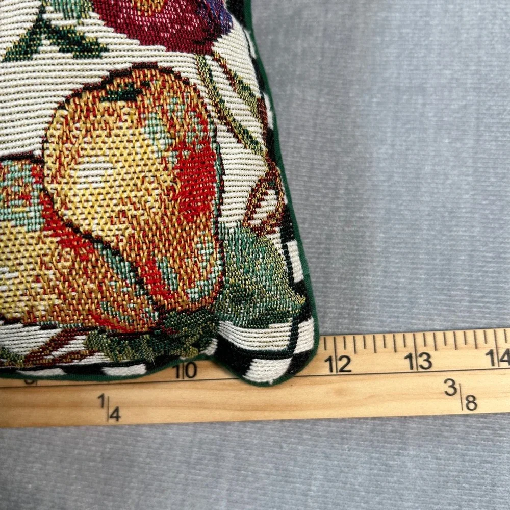 Tapestry Accent Throw Pillows Fruit Floral Fall Decorative Retro Cozy (Pair)  #1